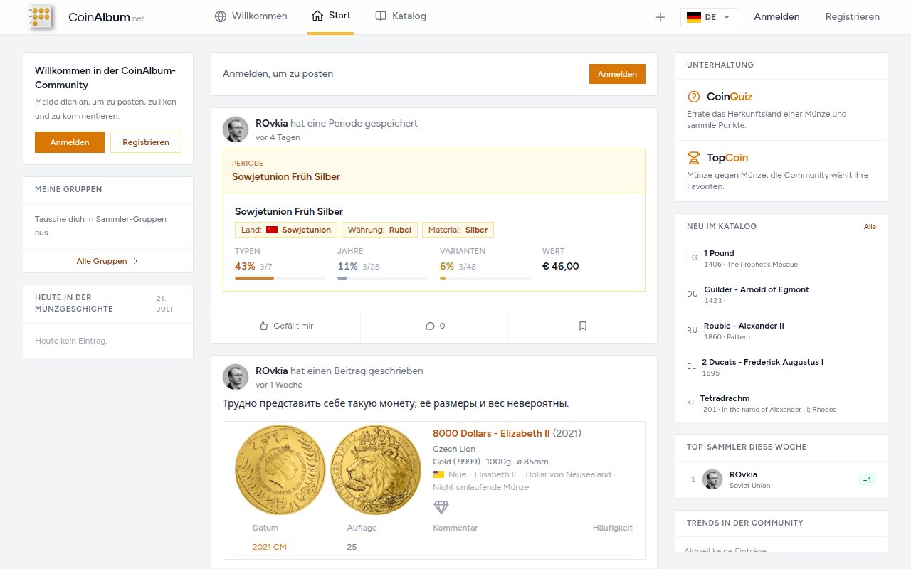 Screenshot 2: Community-Feed