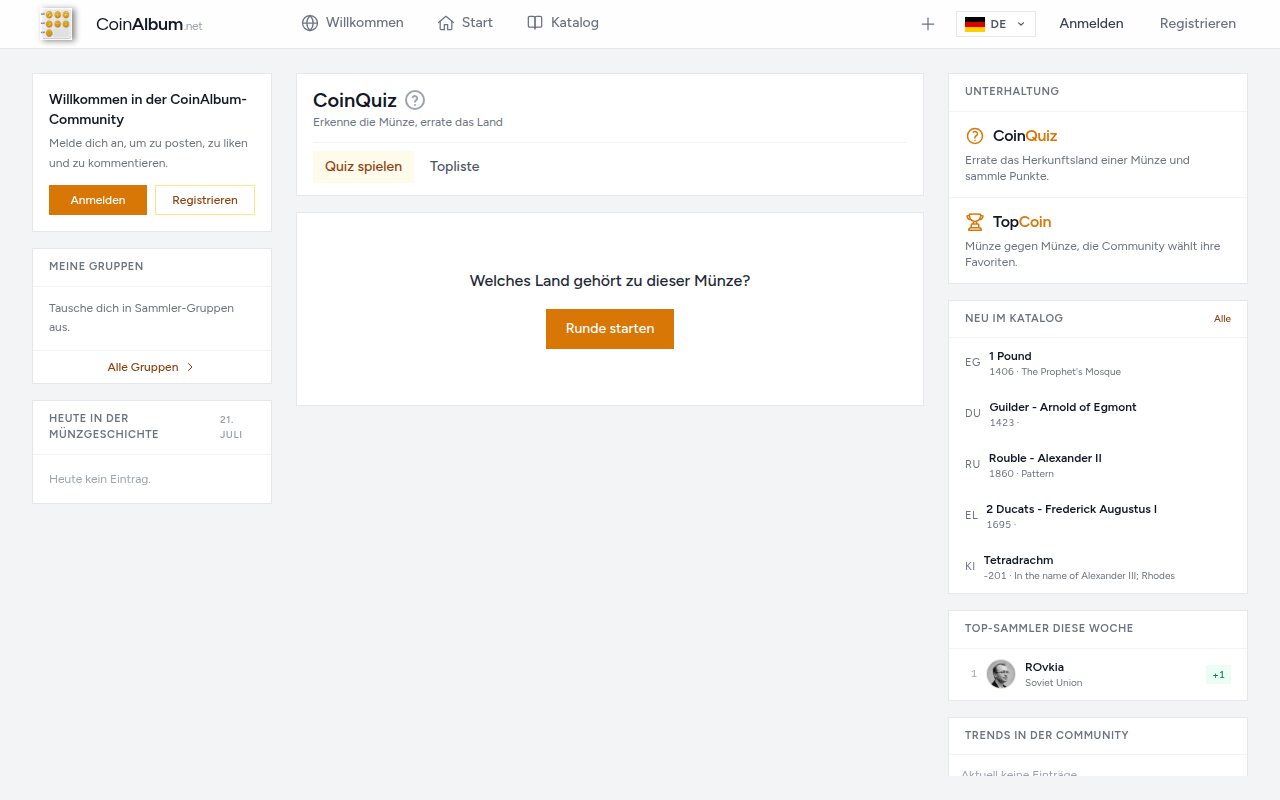 Screenshot 4: CoinQuiz-Spiel